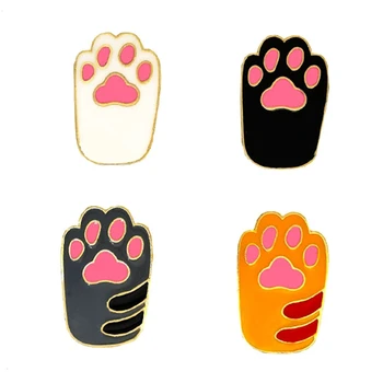 1Pcs Roztomilý Kreslený Mačka Farebné Nohy Kolíky Akryl Odznaky Brošňa Klopě Pin Pre Ženy Oblečenie Na Batoh Príslušenstvo Šperky
