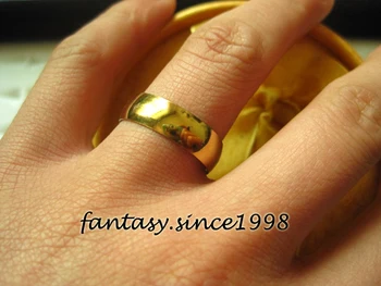 Veľkoobchod veľa 100ks 6 mm gold leštenej nerezovej ocele kapela šperky prstene