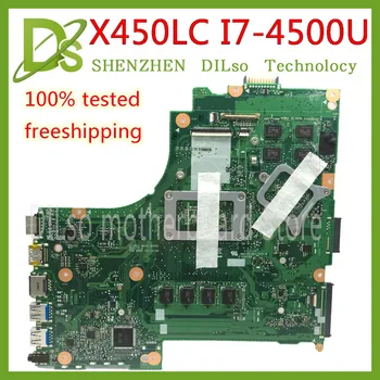 KEFU X450LD Pre ASUS X450LC X450LD X450LB REV2.2 Notebooku Doske I7-4500U GT840 Test pracovať
