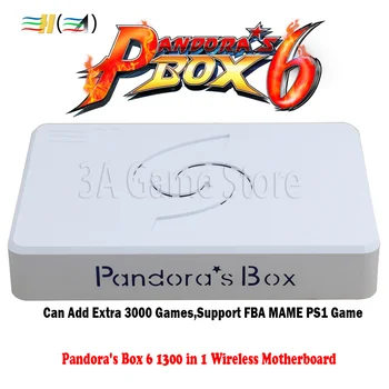Pandora box 6 bezdrôtová verzia základnej dosky 1300 1 podpora fba warsow 3d hry Pre bezdrôtové arcade konzolu pripojiť k pc tv ps3
