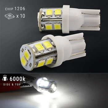 20 Ks Biele LED osvetlenie Interiéru Balík Kit pre T10 & 31mm Mapu e + špz