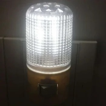 Úspora energie S vypínačom na Stenu Biele Svetlo, UV 3W NÁS Plug Nočné Svetlo Posteli