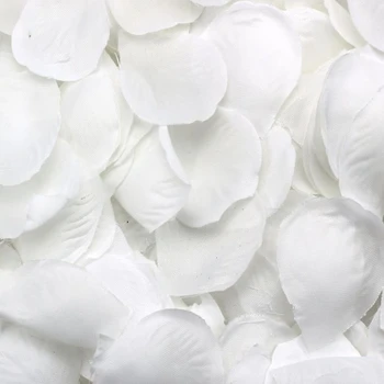 500 Okvetné lístky ruží scatter white dekorácie, Svadobné Party