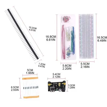 Elektronický Komponent Nastaviť Starter Kit Modul Napájania Odpor pre Arduino R3