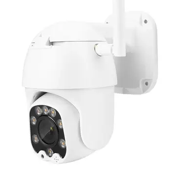 1080P Vonkajšie Dome Bezdrôtový PTZ IP CCTV Kamera Wifi Učenia bezdrôtových senzorových alarmový vstup