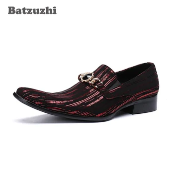 Batzuzhi talianskeho Módneho Ručné pánske Kožené Topánky Business Šaty, Oblek Mužov Topánky Zapatos Mujer Najlepšie Darčeky Muži Strany, Veľké 46