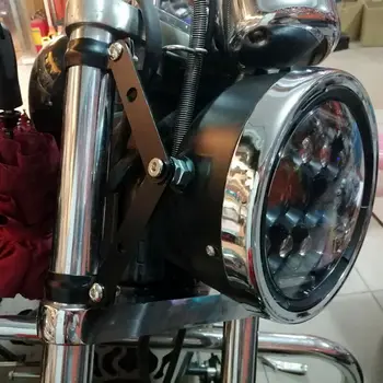41mm-51mm Vidlica Black Svetlometu Mount Držiak Kaviareň Motocykel vedúci svetlo objímky Adaptér