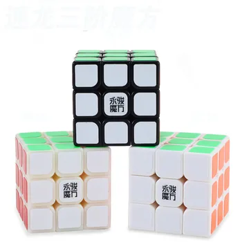 Yongjun 3 Kroky Magic Neo Cube 3x3x3 56.5 MM Zápas Noctilucent Transparentné Magic Cube Oxyphylla Záujem Hračky Pre Deti,