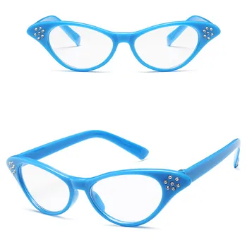Mačka Očí, slnečné Okuliare Ženy Retro Dizajn Značky Malé Slnečné Okuliare Jedinečný Diamond Okuliare Candy Farebné Odtiene Oculos UV400