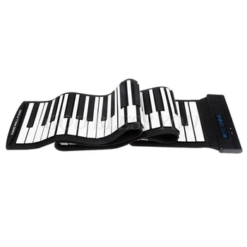 Flexibilné 88 Kľúče Usb Flexibilné Roll Up Roll-Up, Elektronické Piano Klávesnice Professional S Batériou Drop Shipping