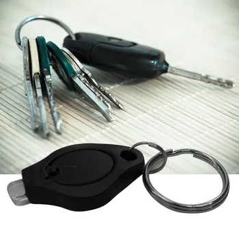 Prenosný Mini Veľkosť Keychain Squeeze Svetlo Mikro LED Baterka Pochodeň Tašky Krúžok pre Keychain Keyring Hot malá korytnačka na čítanie