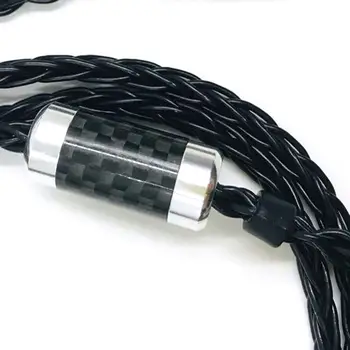 Thouliess HIFI Black Silver Plated Slúchadlá Upgrade Kábel pre HD600 HD650 HD525 HD545 HD565 HD580 HD6XX Slúchadlá