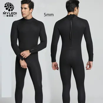 5mm potápačský oblek mužov semiš vnútra teplé, studené mokré oblečenie a surf oblečenie