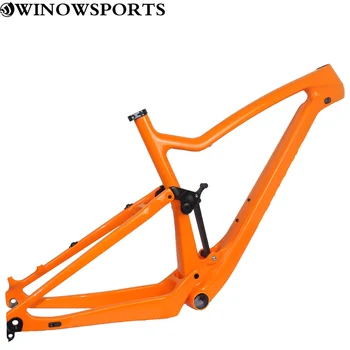 2020 winowsports uhlíka horský bicykel frame165*38mm úplné pozastavenie bike rám BB92 UD lesk 27.5/29er karbónový mtb bicykel