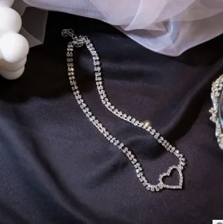 Malé Srdce Crystal Choker Náhrdelníky pre Ženy Geometrické Drahokamu Náhrdelníky Vyhlásenie Šperky, Darčeky