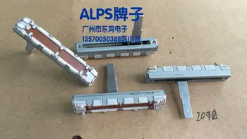 1pcs ALPY značky dovoz 4,5 cm posuvný potenciometer, jeden B10K 20 MM os, zdvih 30 mm