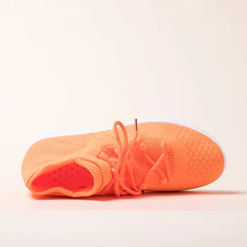 Orange bežecká obuv Bežné dámske topánky Ľahký podrážkou Pohodlné a priedušná Šport štýl Veľkosti 36-41 Čistá farba
