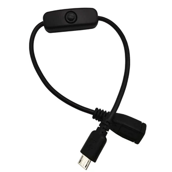 Micro USB Predlžovací Kábel Na Vypnutie Raspberry Pi Mobil Tablet