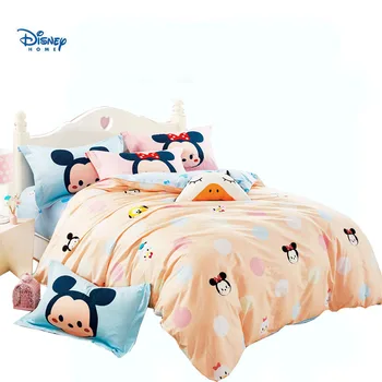DISNEY TSUM posteľná bielizeň nastaviť queen size bavlna Minnie Mickey mouse prikrývka/tešiteľ fotomodelka dieťa narodeniny darček posteľná bielizeň jeden twin