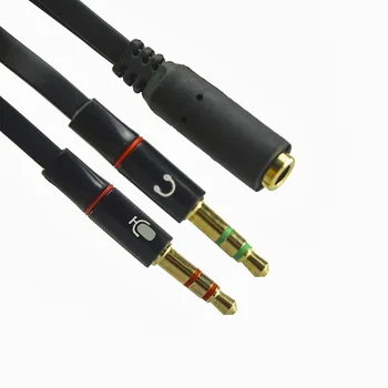 3,5 mm Slúchadlá Adaptér Converter Kábel, Slúchadlá+Mikrofón Audio Splitter Predlžovací Kábel Adaptér Kábel pre Počítač PC