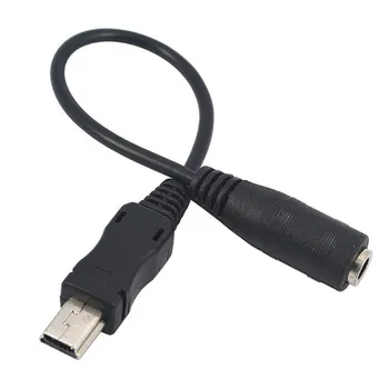 3,5 mm Jack Samica Audio Kábel Kábel 1pc Mini USB Muž pre Motorola V3 Audio Kábel Kábel Adaptéra