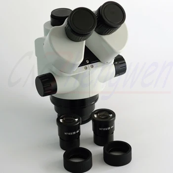 FYSCOPE NOVÉ Mikroskopom 7X-45X Súčasne-Hlavná Mikroskopom Dvojité Boom Stojan Trinocular Stereo Zoom Mikroskopom+64led 4 zóny kontroly