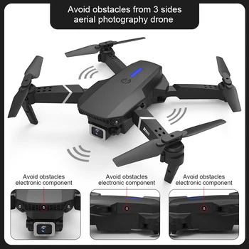Nové E525 PRO RC Drone Profissional Prekážkou Vyhýbanie sa Drone 1080P HD 4K Dual Camera Stanovená Výška Mini Quadcopter Vrtuľník Hračky
