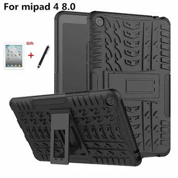 Prípad Pre Xiao Mi Pad MiPad 4 Mipad4 8.0 palcový Kryt Heavy Duty 2 v 1 Hybrid Robustné, Odolné Funda Stojan Tabletu Shell Capa+pero