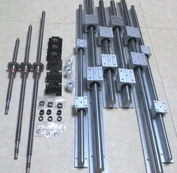 RM1605-380/1400/1400mm Ballscrews + SBR16 Lineárne Železničnej + BK/BF12 + Spojky