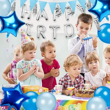 Balóny Happy Birthday Nastaviť Rose Gold Obrie Hviezdy Fóliové Balóniky Narodeninovej Párty Dekorácie A Dodávky Balóny