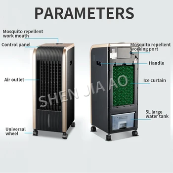 Klimatizácia ventilátor vykurovania a chladenia s dvojakým použitím domácnosť chladiace vody klimatizácia vody chladiaci ventilátor klimatizácia