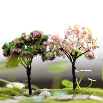 9 Štýly Mini Strom Víla, Záhradné Dekorácie Miniatúry Micro Krajiny Živice Remesiel Bonsai Figúrka Záhrady, Terária Príslušenstvo