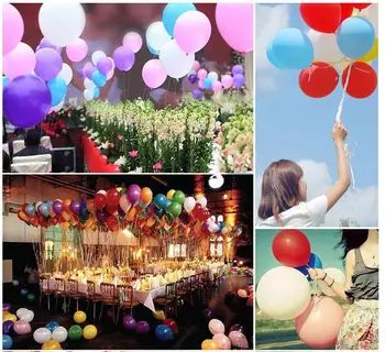 HOT PREDAJ 1000pcs/lot 10 inch 1,2 g/ks Latex Hélium Zahusťovanie Pearl Svadobné Party Narodeniny Balón Multicolor, alebo jednej farby