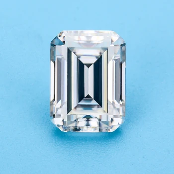 Lab Vytvorili GH Biela farba Emerald Rez 7*9 mm Moissanites Voľné Drahokam Pre Šperky.