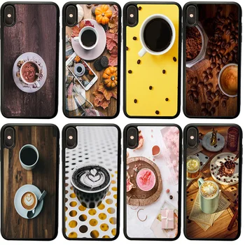 Umenie Káva Lahodnej Kávy Mobilný Telefón Prípade Pevného PC Kryt pre Samsung Galaxy S6 S7 Okraji S8 S9 S10 S20 Plus Poznámka 8 9 10 20 Pro