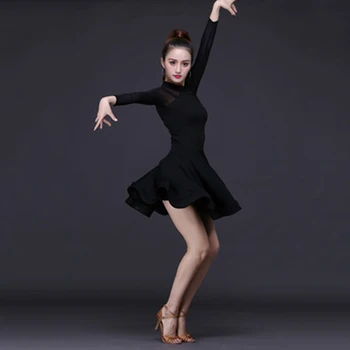 Latin Dance Sukne Žena Praxi Šaty 2021 Výkon Latinské Tanečné Šaty Sála Tango Latinskej Súťaže Šaty Pre Ženy