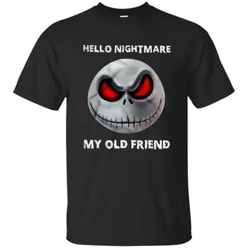 Nočná mora Môj Starý Priateľ Jack Skellington T-Shirt Zábavné Halloween Bavlna Okrúhlym Výstrihom, Krátky Rukáv pánske Tričko