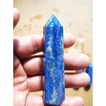 Lapis Lazuli, Prírodný Krištáľ Stĺpec Lapis Lazuli Crystal Stĺpec Šesťhranný Stĺp Pôvodné Kamenné Dekorácie Dekorácie 6-7 cm