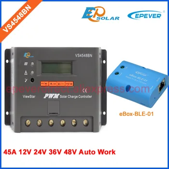 VS4548BN PWM systém Solárny Regulátor 45A 36V 48V nabíjačka práce USB kábel&temp snímač LCD Displej 12V/24V auto práce