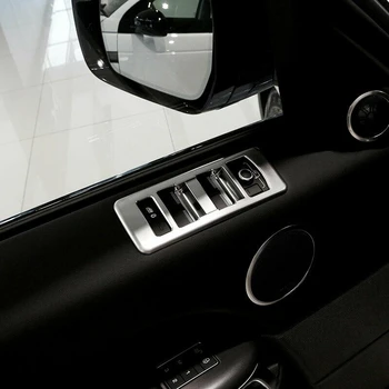 Auto Príslušenstvo Interiéru Okno Výťah Prepínač Rám, Kryt Výbava pre Land Rover Range Rover Sport-2016 Plastové Chrome
