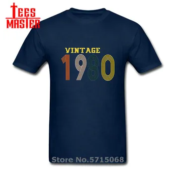 Nové Módne 1980 Ročníka T-Shirt Narodil 1980 Darček K Narodeninám Top Tee Tričko Unisex Rodinná Skupina Party Tričko Bežné Cool Oblečenie