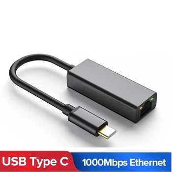 USB C Ethernet USB-C Do RJ45 Lan Adaptér pre MacBook Pro Samsung Galaxy S9/S8/Poznámka 9 Typ C Sieťovú Kartu USB Ethernet