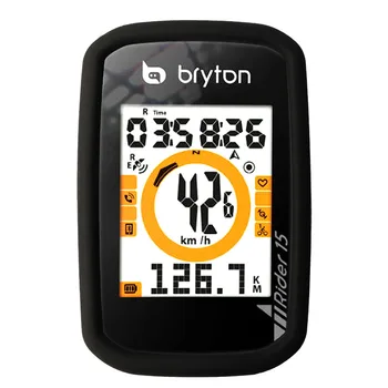 Požičovňa Cyklistické R15 Počítač Silikónové Gumené Ochranné puzdro s LCD Displej Film Počítače Chránič Pre Bryton Rider 15