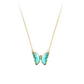 SNCSDK 2020 Tvorivé malé čerstvé clavicle reťazca dievča hmyzu prívesok wild motýľ náhrdelník pre ženy estetické náhrdelník Šperky