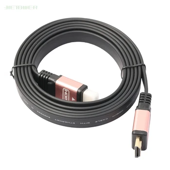 50pcs Pozlátené HDMI Plochý Kábel HDMI 2.0 (4K x 2K) Vysoká Rýchlosť Ethernet Podpora Video 4K 2160p HD 1080p 3D 1m 1.8 m 3m 5m 10m