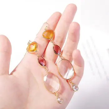 Glamour drop sklo konektory sa používajú na výrobu šperkov a vytvoriť vysoko kvalitné príslušenstvo pre DIY dámske náhrdelníky náušnice