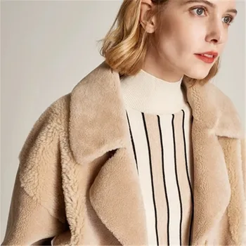 Ručne vyrobené čistá vlna mieru golier zrastov ženy streetwear jediného tlačidla krátke cardigan sveter jednofarebné S-L