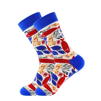 Nové Originálne dámske Módne Ponožky Bavlna Farebné Ponožky Happy Novinka Sea Shell Hviezdice Ryby Zvierat Vzorované Sokken Femme