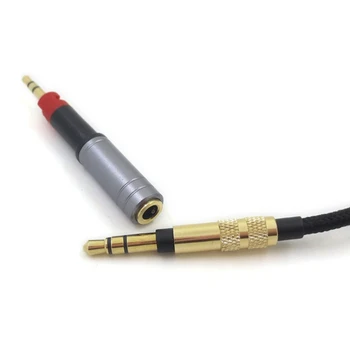3,5 mm konektor pre Slúchadlá Adaptér Jack Plug Converter pre audio-Technica ATH-M70X M40X M50X M60X pre sennheiser - HD518 HD598 HD599