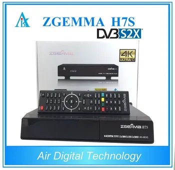 5 ks/veľa 4K Linux Enigma 2 Zgemma H7S 2xDVB-S2X+DVB-T2/C HEVC H. 265 IPTV 4K satelitný prijímač
